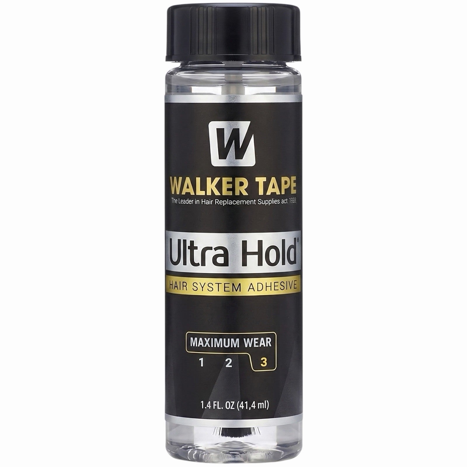 Walker Tape Ultra Hold Brush-On Flüssigkleber-Flasche mit Pinselapplikator, 1.4 Fl Oz (41,4 ml)