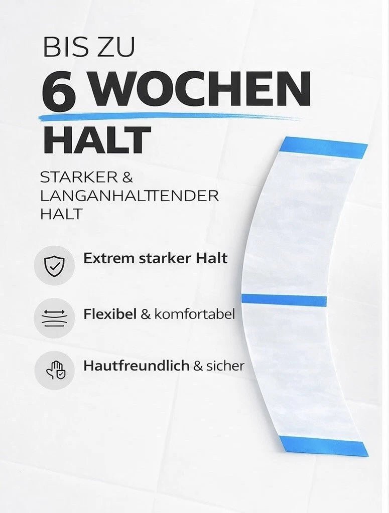 Walker Tape Ultra Hold Tape Minis, Nahaufnahme der vorgeschnittenen Streifen